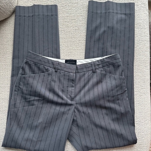 The Limited Pants - Gray Pinstripe Trousers